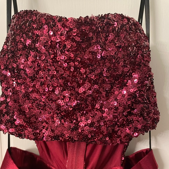 Celia Formal Sequin Two-Piece A-Line Dress - Picture 4 of 7